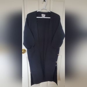 JOA, Small, Black Long Sweater